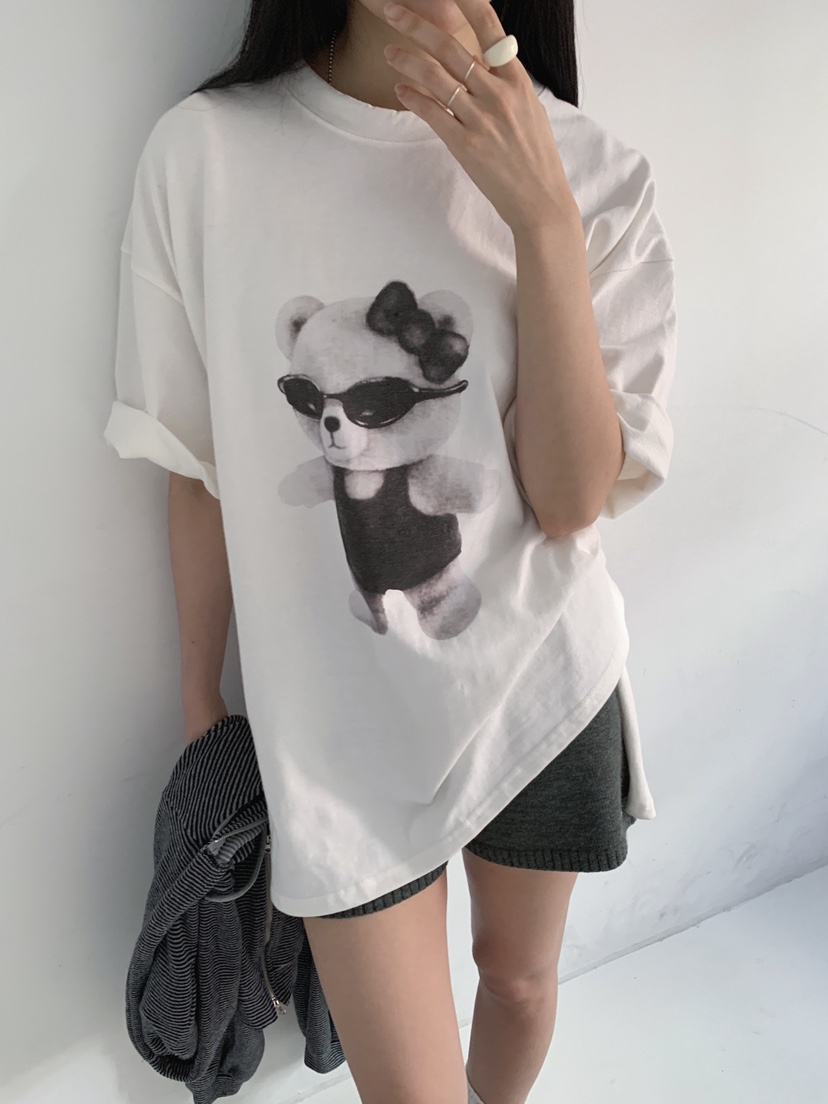 COME OPEN/HAPER韓國代購女裝新品人氣時尚推薦T恤泰迪熊COME OPEN/HAPERT恤