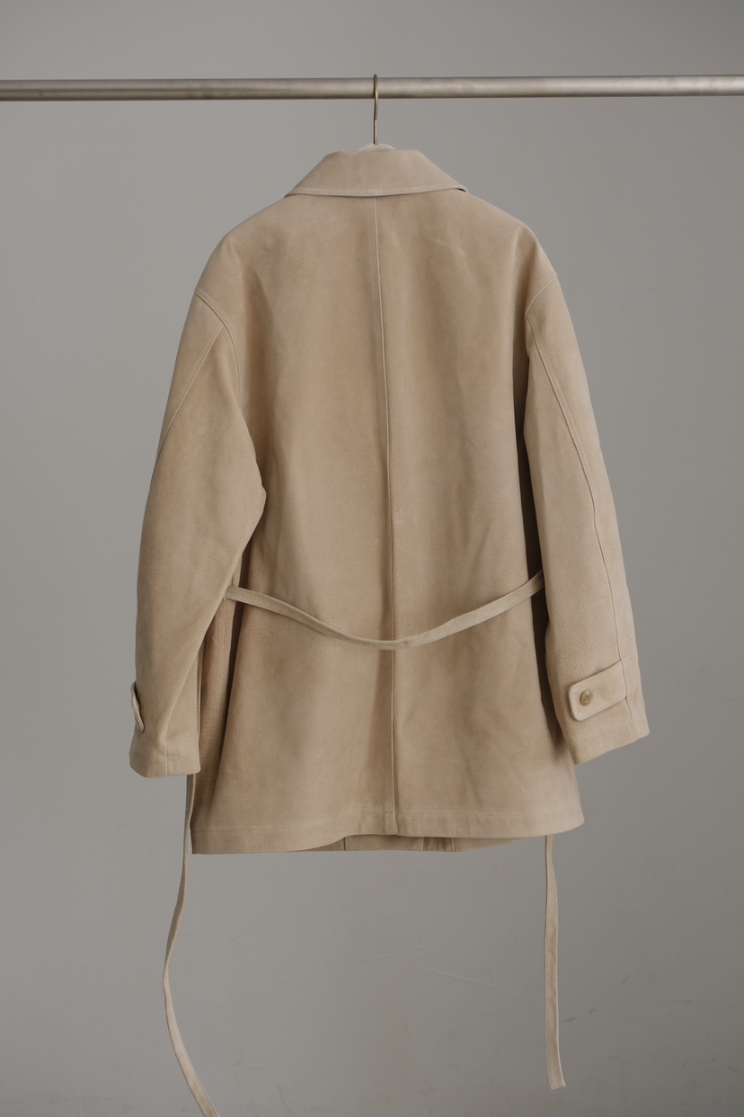 SORBET/FLAT WHITE東大門實拍女士新品真品熱賣皮衣含腰帶SORBET/FLAT WHITE皮衣