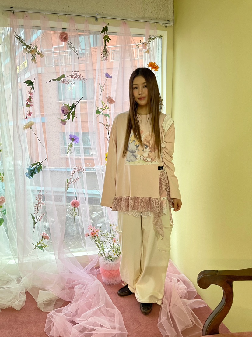 BOUTIQUE-L韓國直郵女裝新品職業休閑真品推薦人氣長袖T恤BOUTIQUE-L長袖T恤