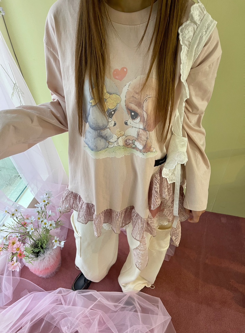 BOUTIQUE-L韓國直郵女裝新品職業休閑真品推薦人氣長袖T恤BOUTIQUE-L長袖T恤