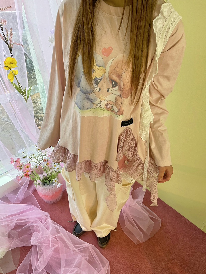 BOUTIQUE-L韓國直郵女裝新品職業休閑真品推薦人氣長袖T恤BOUTIQUE-L長袖T恤