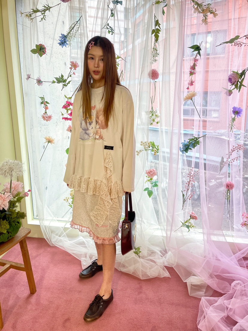 BOUTIQUE-L韓國直郵女裝新品職業休閑真品推薦人氣長袖T恤BOUTIQUE-L長袖T恤