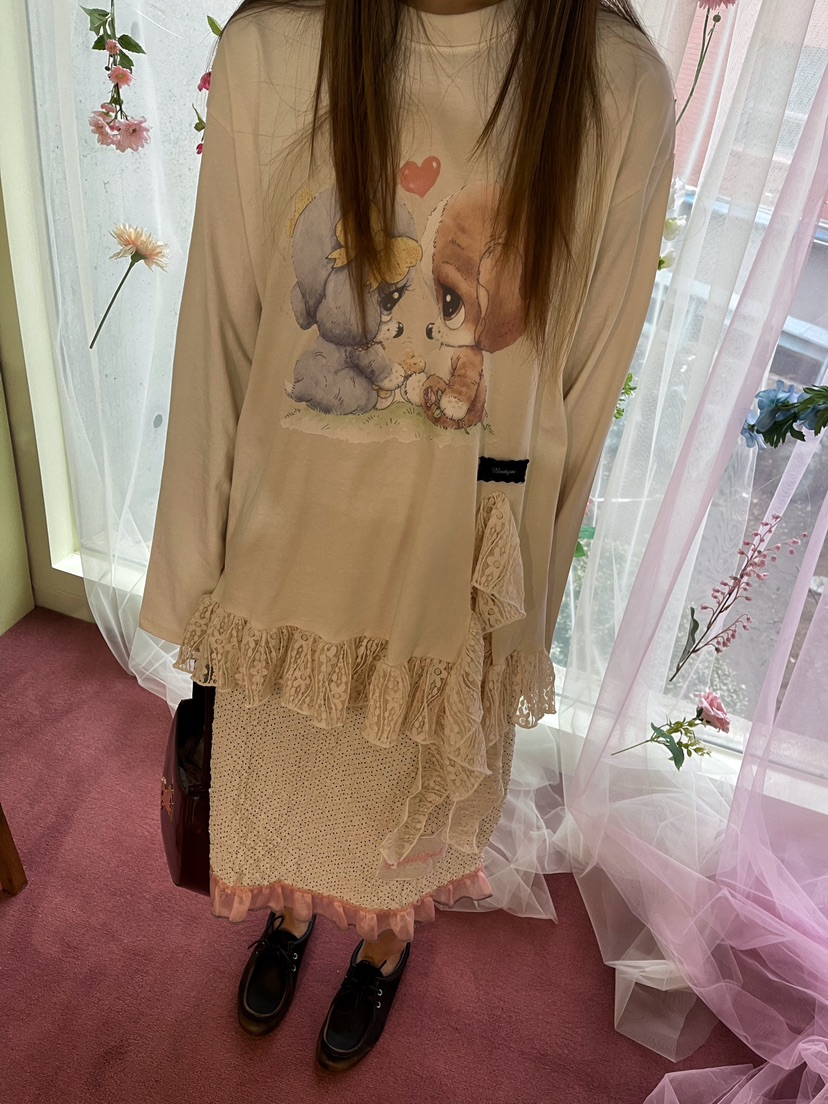 BOUTIQUE-L韓國直郵女裝新品職業休閑真品推薦人氣長袖T恤BOUTIQUE-L長袖T恤