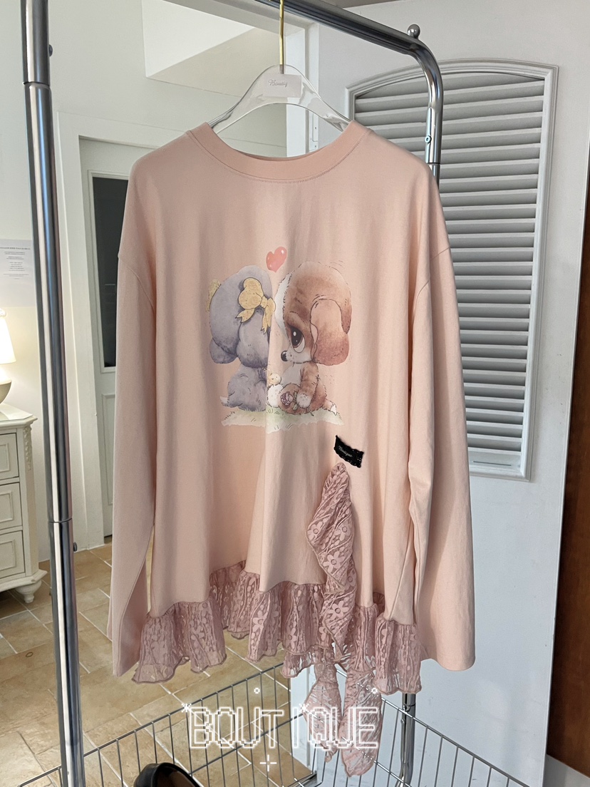 BOUTIQUE-L韓國直郵女裝新品職業休閑真品推薦人氣長袖T恤BOUTIQUE-L長袖T恤圖色1