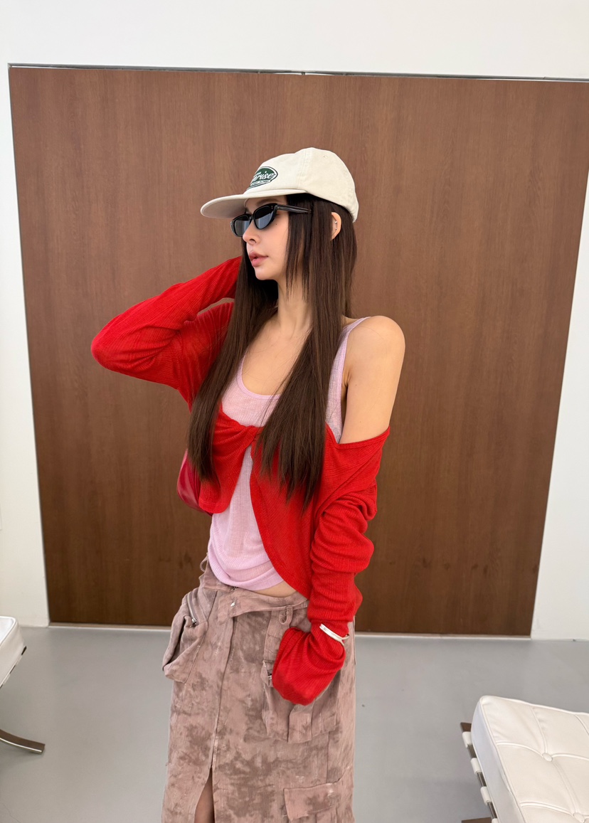 DENVER東大門代購女士新品休閑26春夏真品職業吊帶背心天絲DENVER吊帶/背心