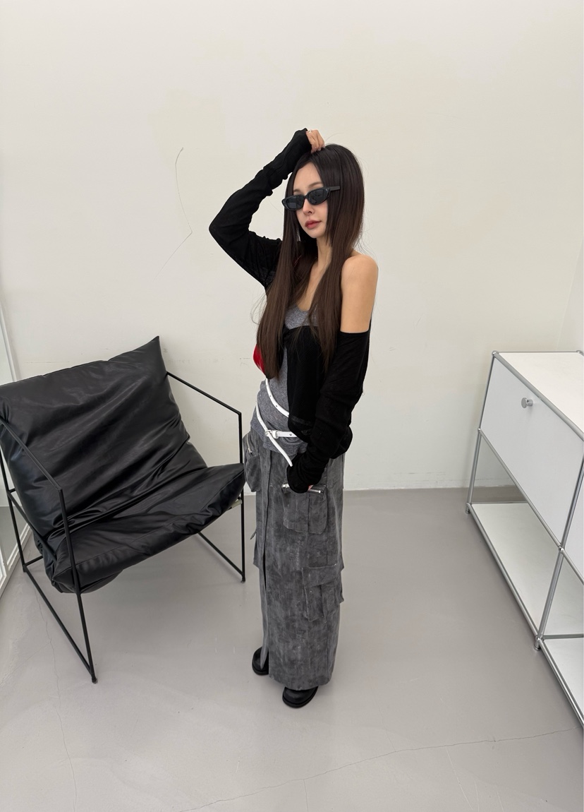 DENVER東大門代購女士新品休閑26春夏真品職業吊帶背心天絲DENVER吊帶/背心