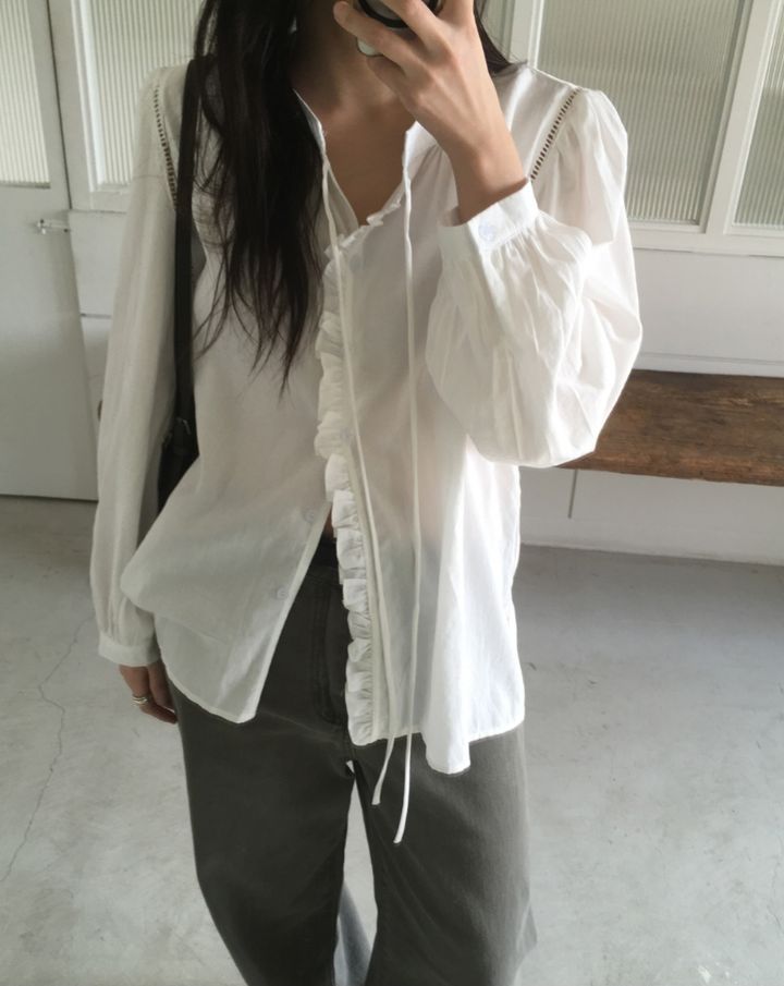 BOBBIE DOLL東大門直郵女士新款人氣26春夏推薦襯衫蕾絲衫BOBBIE DOLL襯衫/蕾絲衫