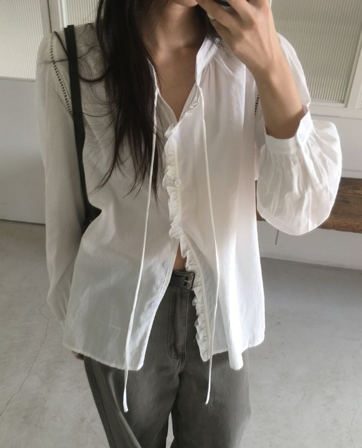 BOBBIE DOLL東大門直郵女士新款人氣26春夏推薦襯衫蕾絲衫BOBBIE DOLL襯衫/蕾絲衫