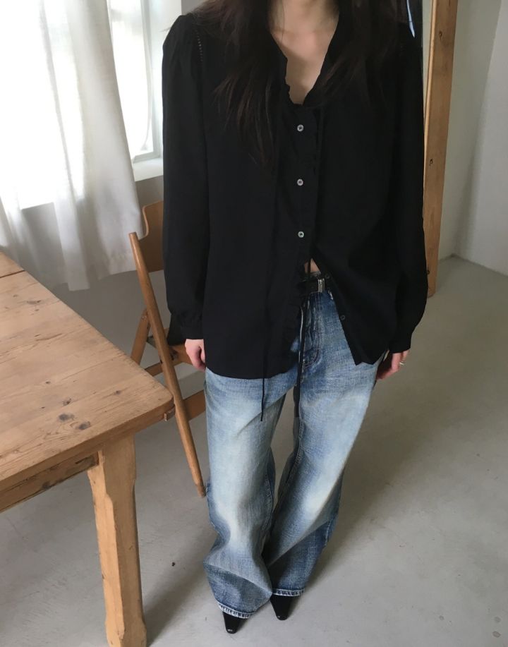 BOBBIE DOLL東大門直郵女士新款人氣26春夏推薦襯衫蕾絲衫BOBBIE DOLL襯衫/蕾絲衫