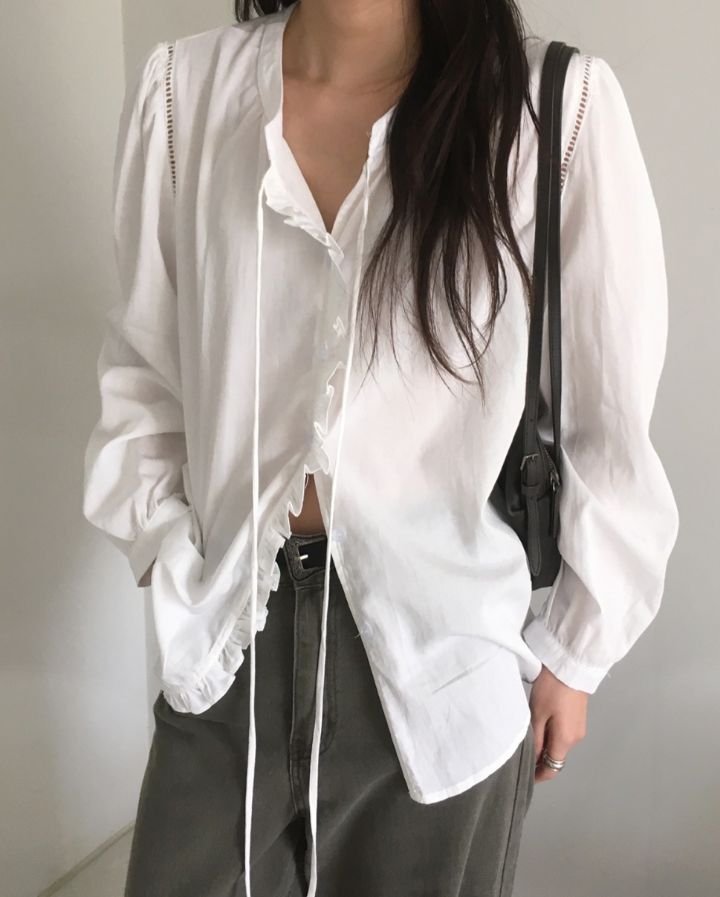 BOBBIE DOLL東大門直郵女士新款人氣26春夏推薦襯衫蕾絲衫BOBBIE DOLL襯衫/蕾絲衫