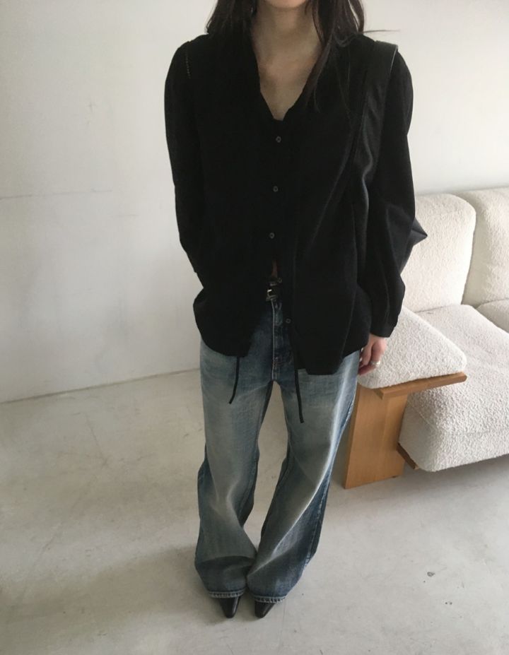 BOBBIE DOLL東大門直郵女士新款人氣26春夏推薦襯衫蕾絲衫BOBBIE DOLL襯衫/蕾絲衫