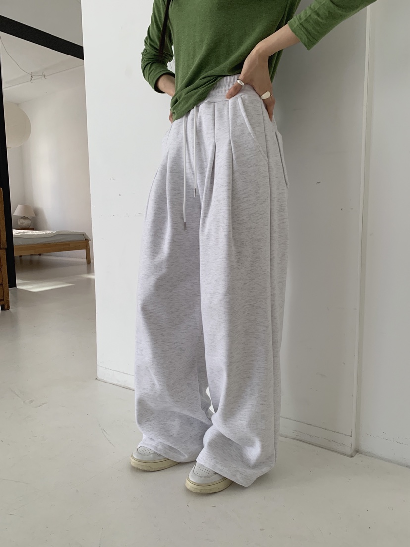 COME OPEN/HAPER東大門直郵女裝新品時尚26春夏休閑褲褶裥COME OPEN/HAPER休閑褲