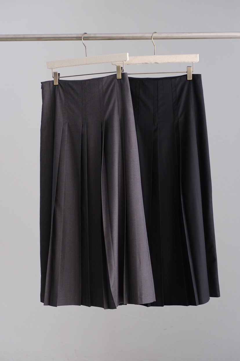 SORBET/FLAT WHITE東大門實拍女裝新款時尚熱賣長裙褶裙SORBET/FLAT WHITE長裙