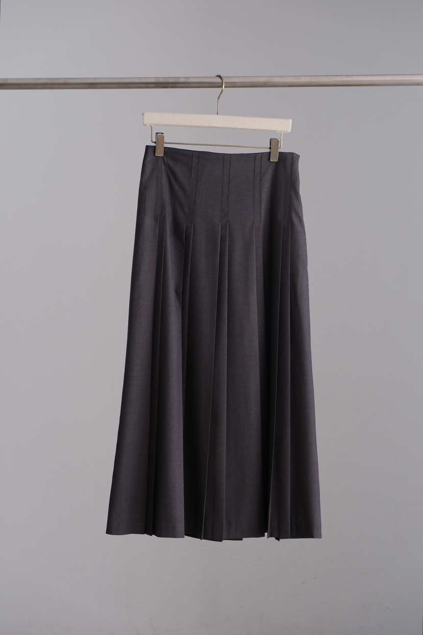 SORBET/FLAT WHITE東大門實拍女裝新款時尚熱賣長裙褶裙SORBET/FLAT WHITE長裙