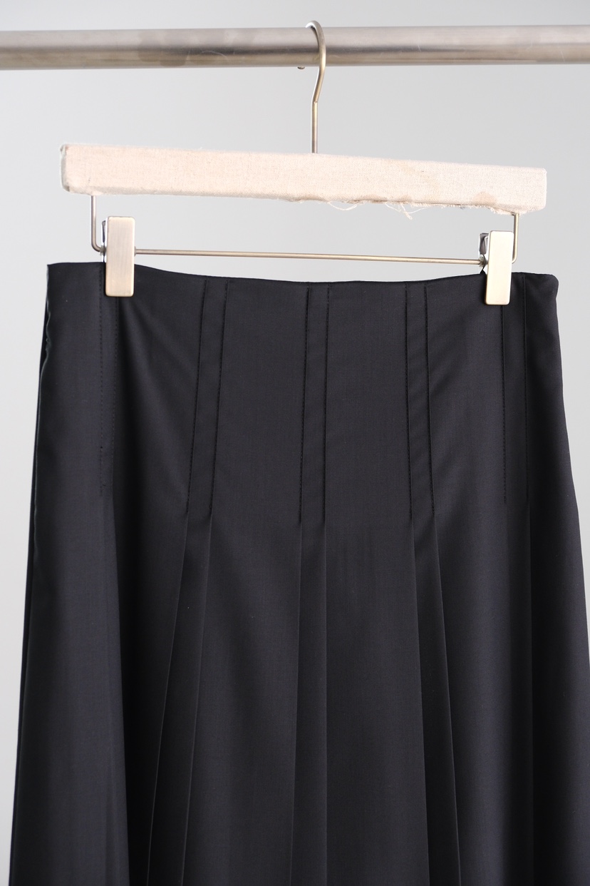 SORBET/FLAT WHITE東大門實拍女裝新款時尚熱賣長裙褶裙SORBET/FLAT WHITE長裙