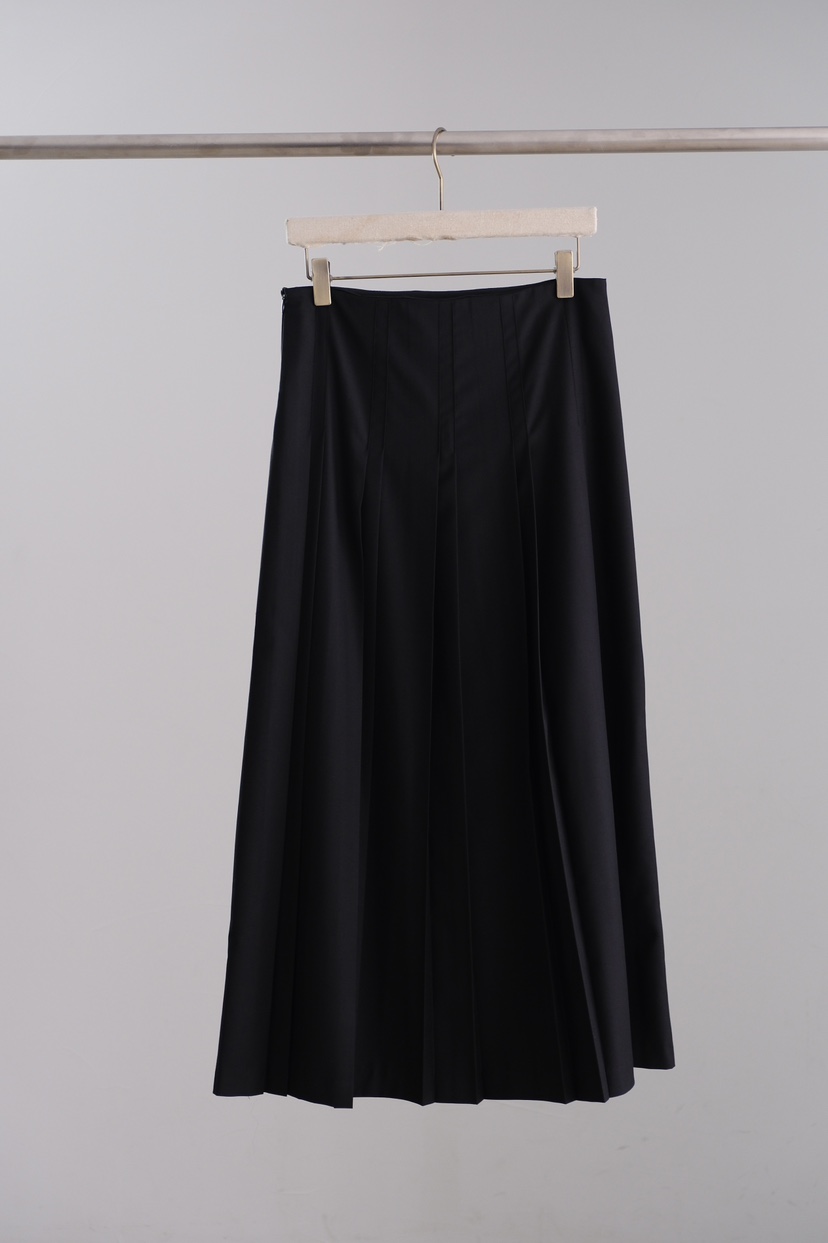 SORBET/FLAT WHITE東大門實拍女裝新款時尚熱賣長裙褶裙SORBET/FLAT WHITE長裙