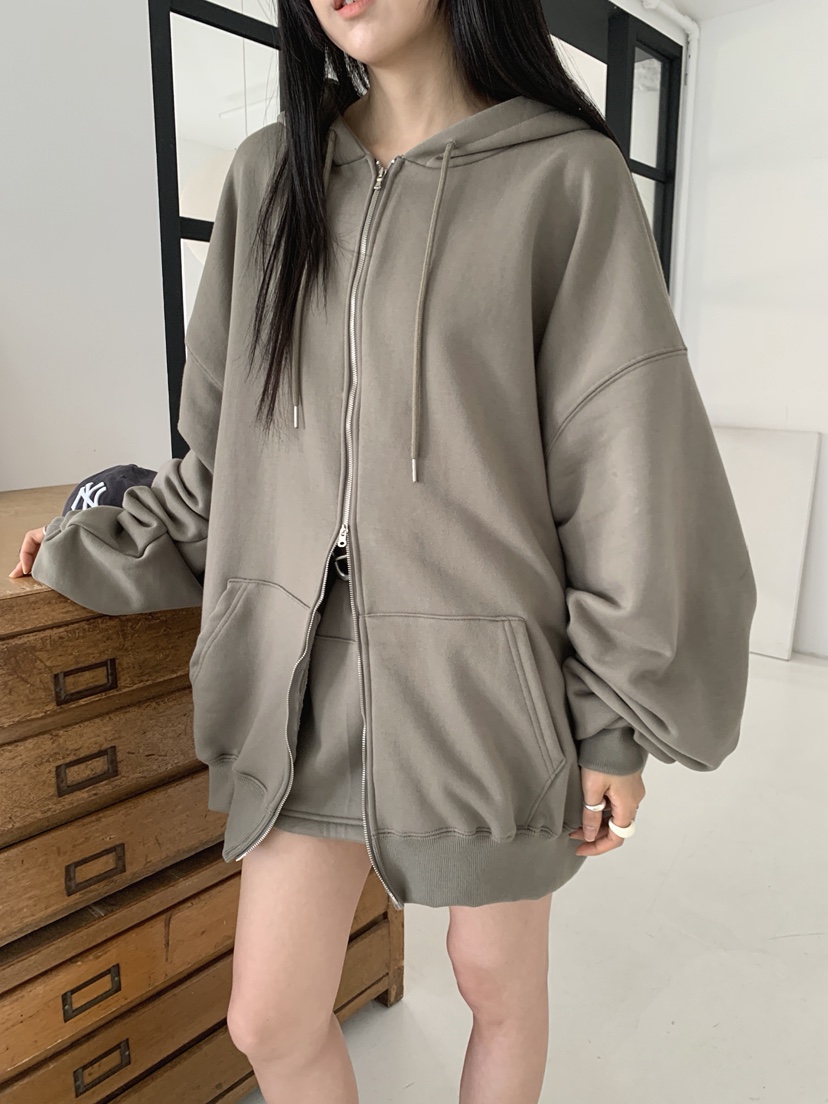 COME OPEN/HAPER韓國代購女裝新款推薦職業夾克連帽拉鏈衫COME OPEN/HAPER夾克