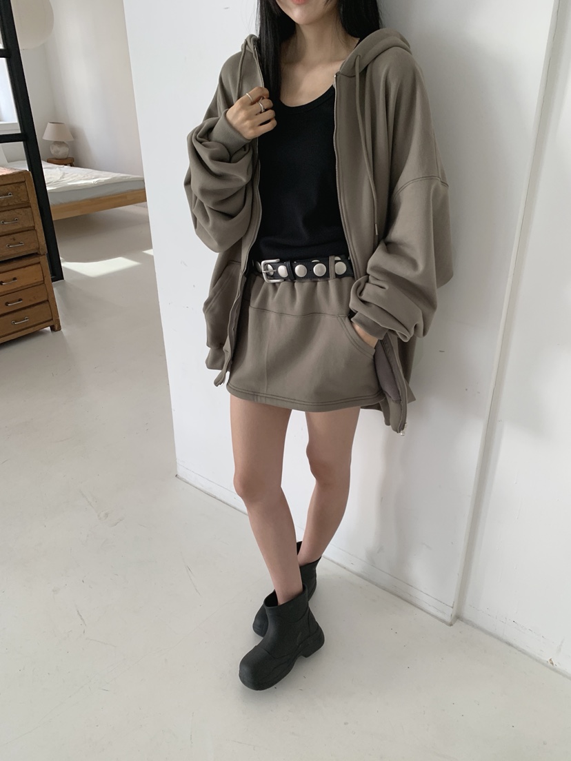 COME OPEN/HAPER韓國代購女裝新款推薦職業夾克連帽拉鏈衫COME OPEN/HAPER夾克