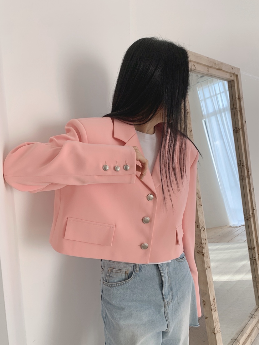 COME OPEN/HAPER東大門代購女裝新品休閑推薦熱賣夾克短款COME OPEN/HAPER夾克