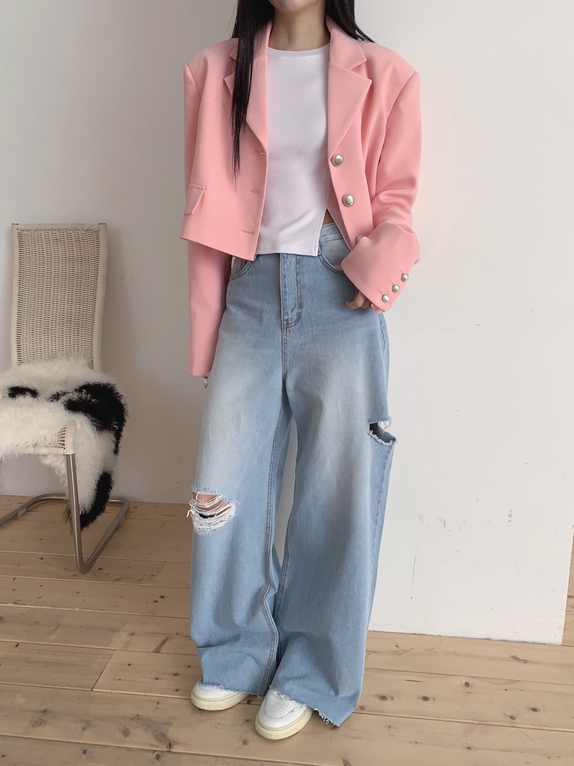 COME OPEN/HAPER東大門代購女裝新品休閑推薦熱賣夾克短款COME OPEN/HAPER夾克