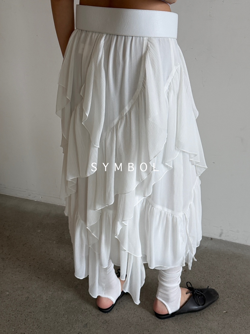 SYMBOL東大門代購女裝新品職業真品熱賣26春夏長裙不含腰帶SYMBOL長裙