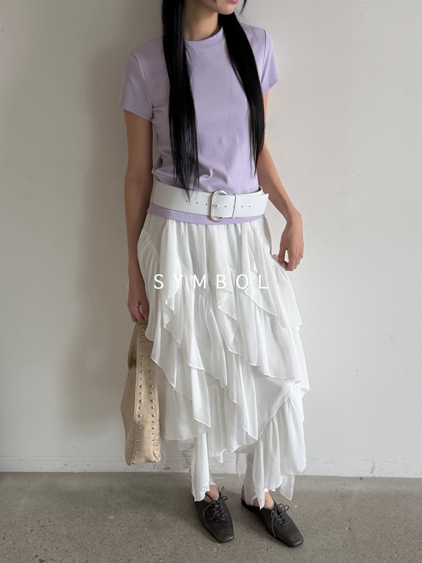 SYMBOL東大門代購女裝新品職業真品熱賣26春夏長裙不含腰帶SYMBOL長裙