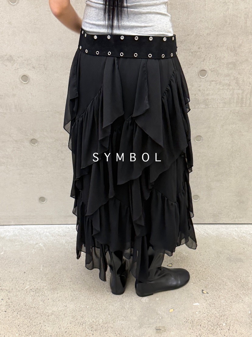 SYMBOL東大門代購女裝新品職業真品熱賣26春夏長裙不含腰帶SYMBOL長裙