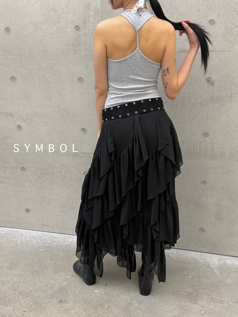 SYMBOL東大門代購女裝新品職業真品熱賣26春夏長裙不含腰帶SYMBOL長裙