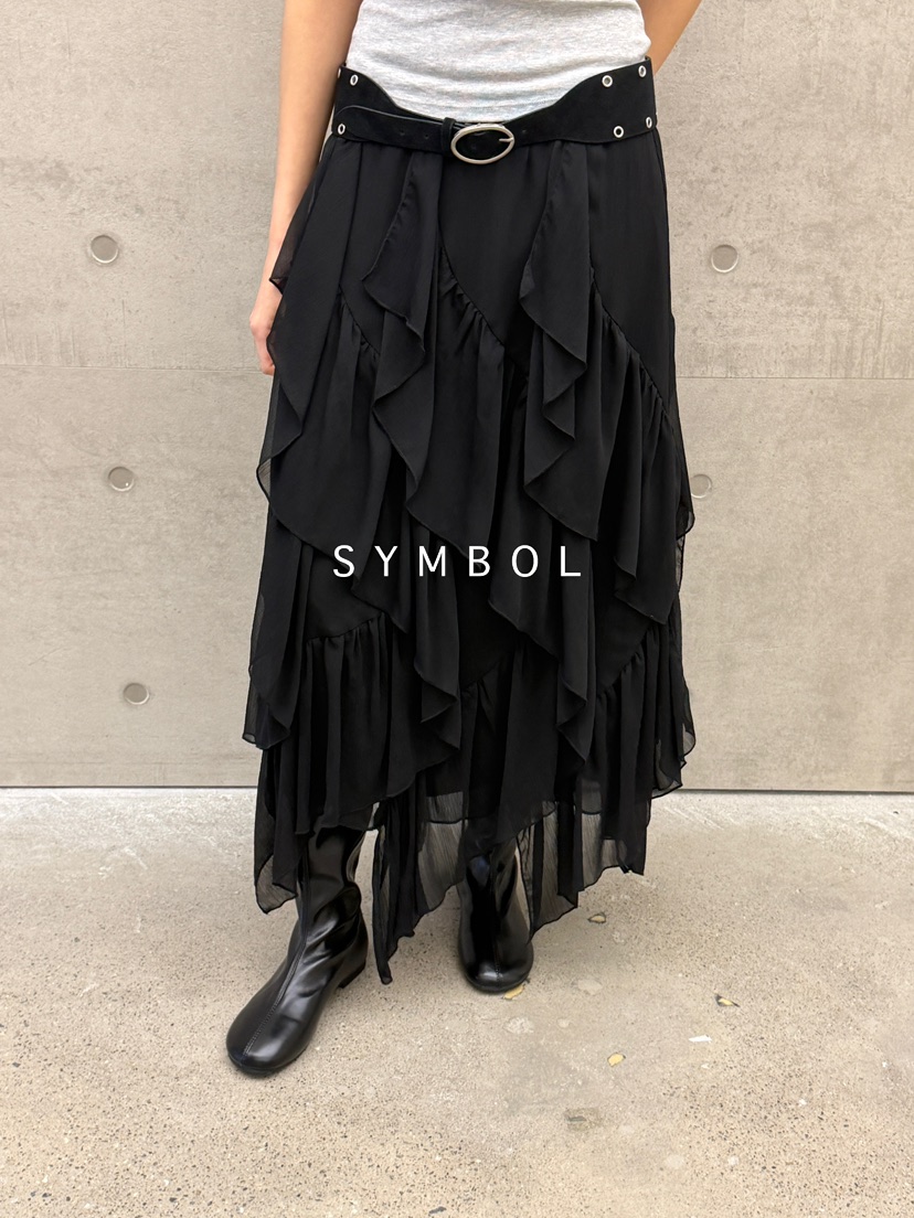 SYMBOL東大門代購女裝新品職業真品熱賣26春夏長裙不含腰帶SYMBOL長裙圖色3