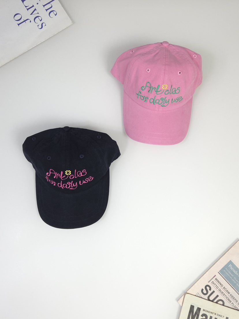 THE HAT-P韓國直郵女士新款26春夏推薦真品職業帽子刺繡THE HAT帽子