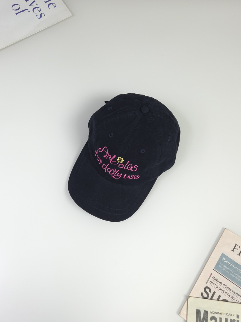 THE HAT-P韓國直郵女士新款26春夏推薦真品職業帽子刺繡THE HAT帽子圖色2