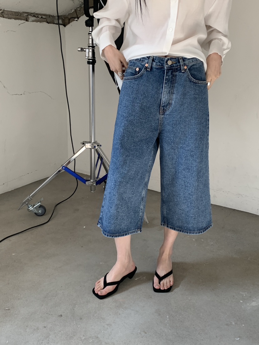 RIDGE-P韓國直郵女裝新品職業休閑真品時尚熱賣26春夏牛仔褲RIDGE-P牛仔褲