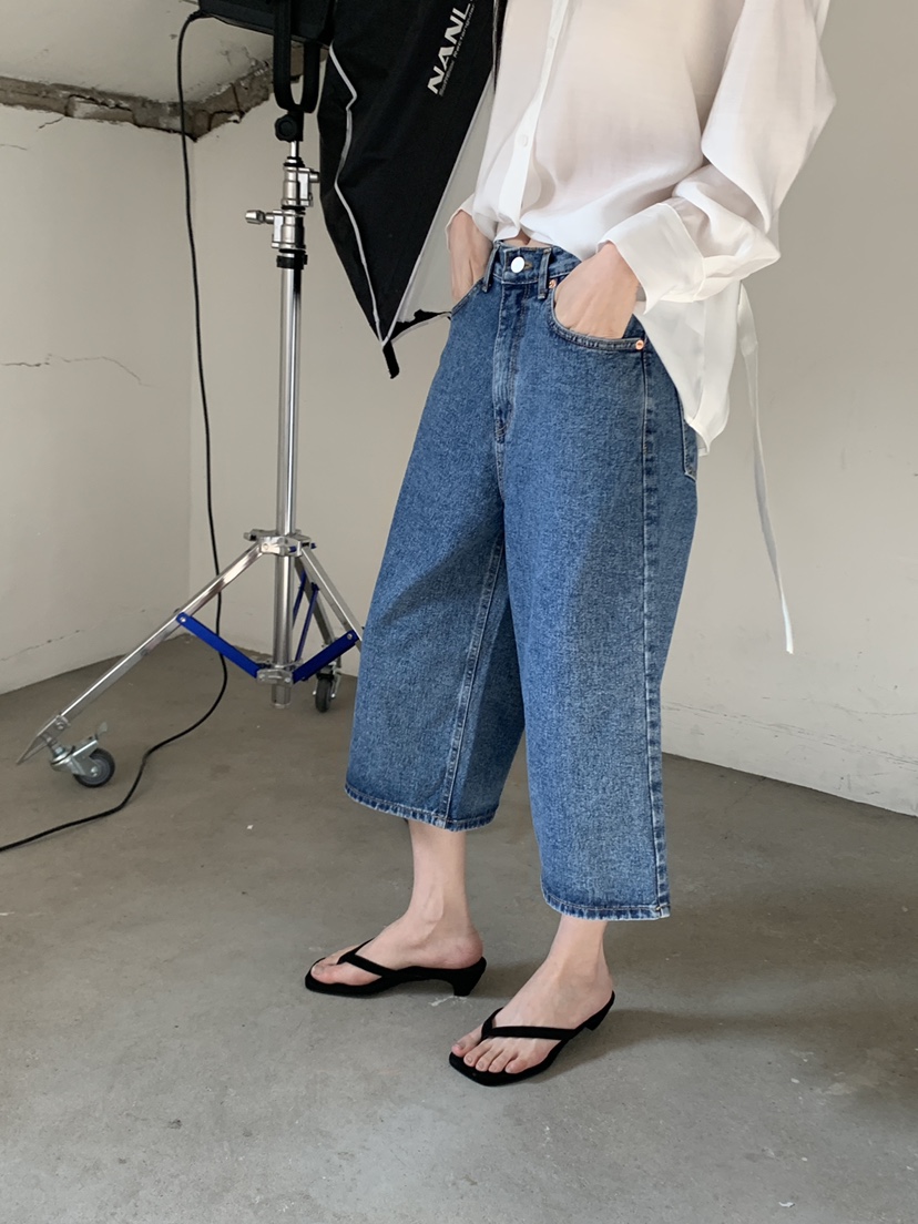 RIDGE-P韓國直郵女裝新品職業休閑真品時尚熱賣26春夏牛仔褲RIDGE-P牛仔褲