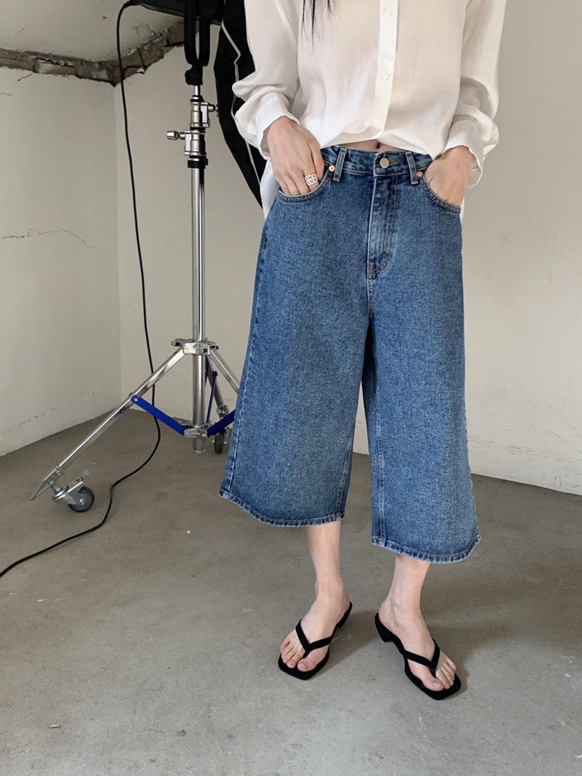 RIDGE-P韓國直郵女裝新品職業休閑真品時尚熱賣26春夏牛仔褲RIDGE-P牛仔褲