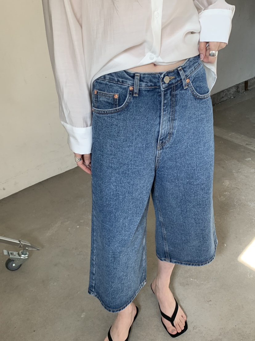 RIDGE-P韓國直郵女裝新品職業休閑真品時尚熱賣26春夏牛仔褲RIDGE-P牛仔褲