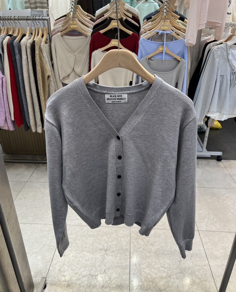 BLACK NOTE韓國代購女裝新品人氣26春夏熱賣真品針織衫開衫BLACK NOTE針織衫圖色2