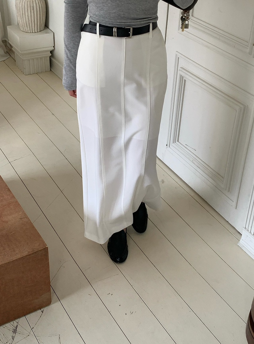 REVE CITE-L東大門實拍女士新款時尚真品長裙不含腰帶開衩REVE CITE-L長裙