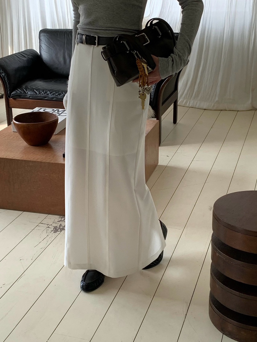 REVE CITE-L東大門實拍女士新款時尚真品長裙不含腰帶開衩REVE CITE-L長裙圖色2