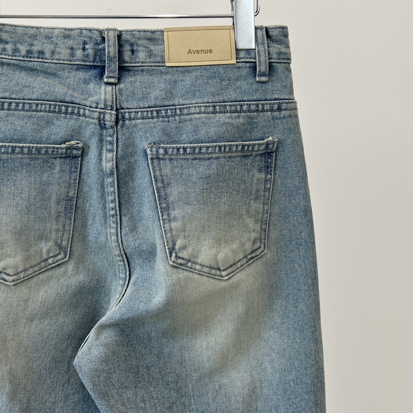 ANOTHER AVENUE東大門代購女士新品熱賣休閑牛仔褲水洗喇叭ANOTHER AVENUE牛仔褲