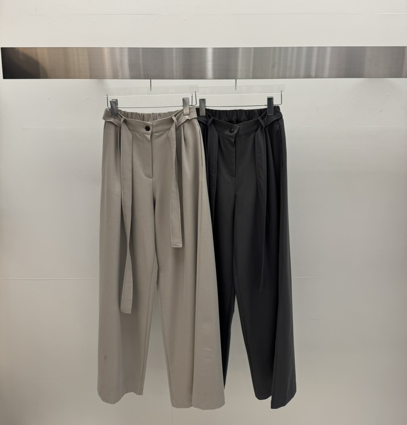 AMOOD東大門直郵女士新品時尚推薦26春夏休閑休閑褲含腰帶AMOOD休閑褲