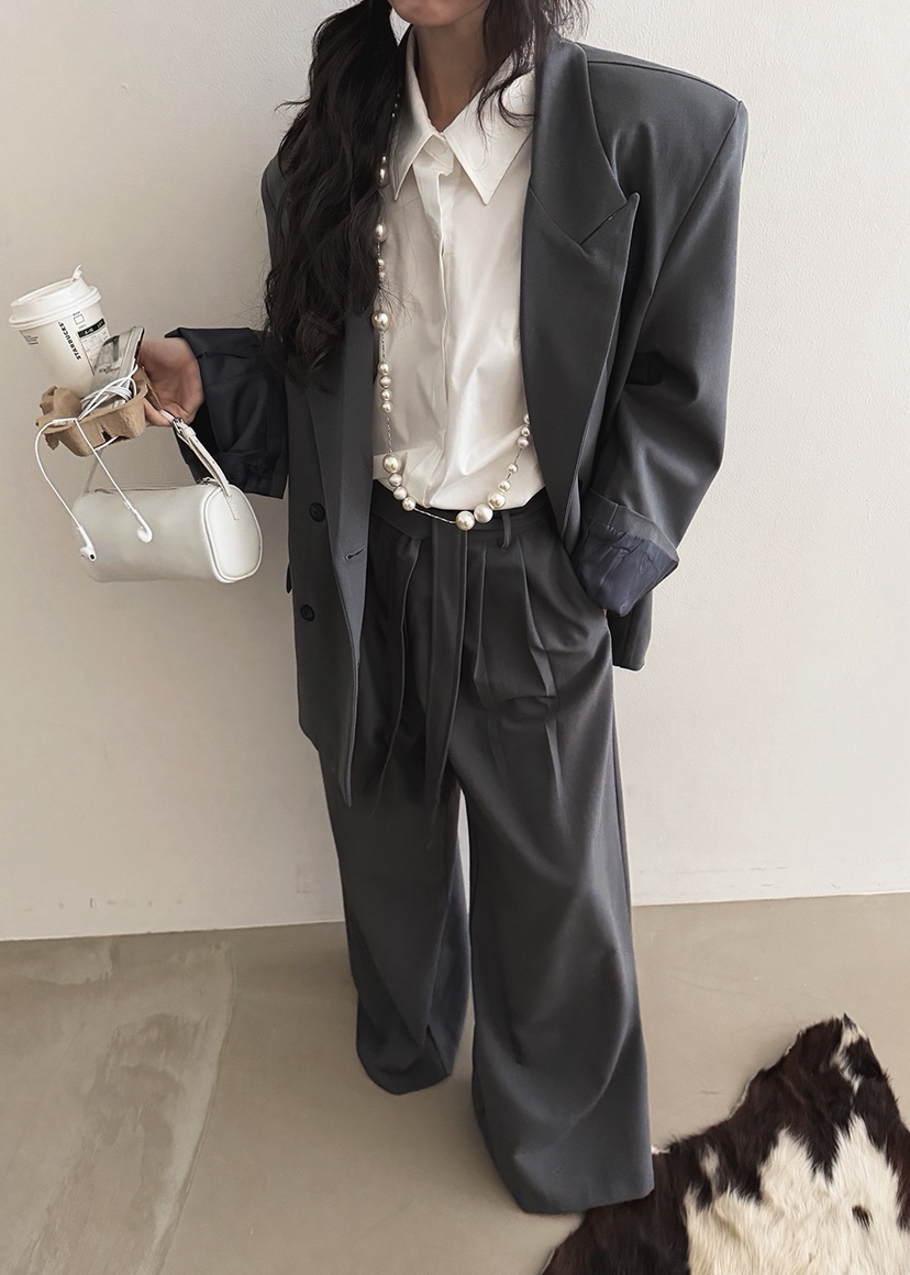 AMOOD東大門直郵女士新品時尚推薦26春夏休閑休閑褲含腰帶AMOOD休閑褲