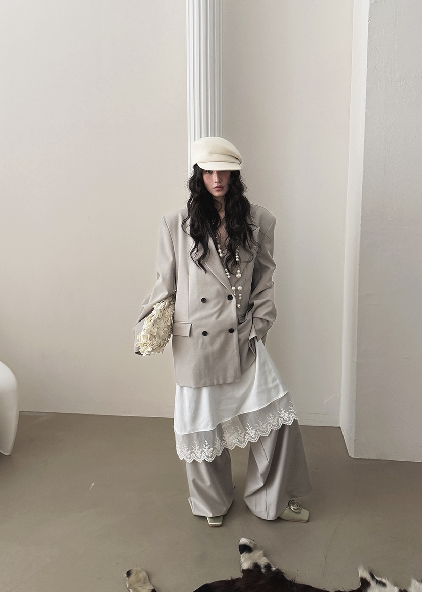 AMOOD東大門直郵女士新品時尚推薦26春夏休閑休閑褲含腰帶AMOOD休閑褲