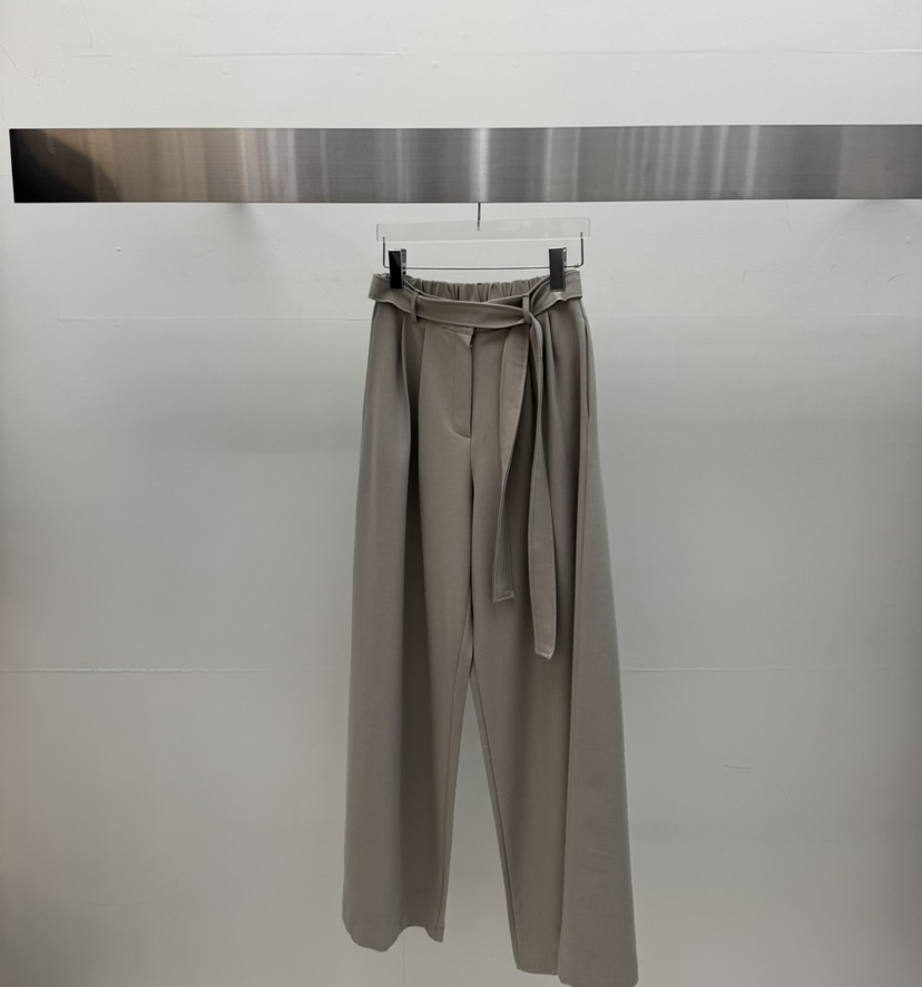 AMOOD東大門直郵女士新品時尚推薦26春夏休閑休閑褲含腰帶AMOOD休閑褲圖色1