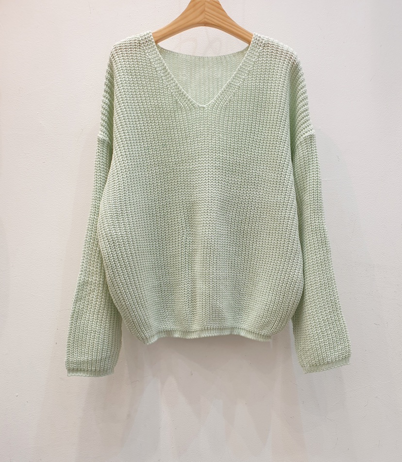 BLACK NOTE韓國代購女裝新款休閑時尚熱賣26春夏針織衫V領BLACK NOTE針織衫圖色2