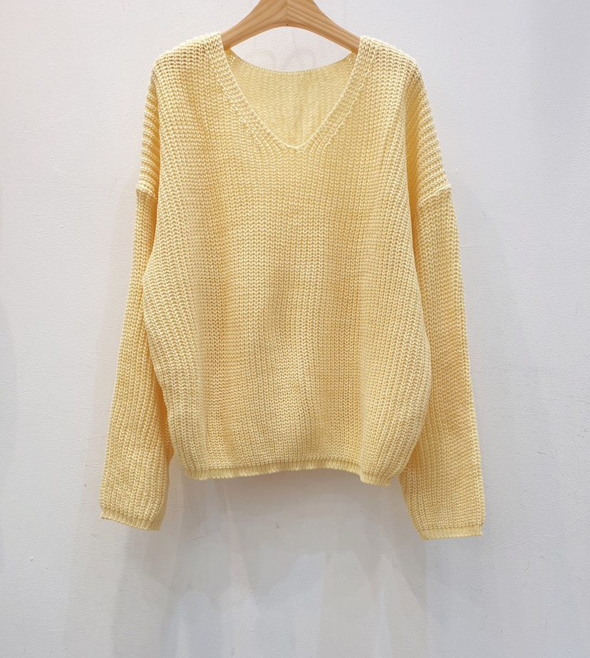 BLACK NOTE韓國代購女裝新款休閑時尚熱賣26春夏針織衫V領BLACK NOTE針織衫圖色3