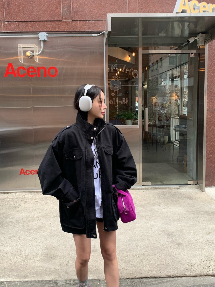 REVE CITE-L東大門實拍女士新款26春夏職業休閑夾克口袋REVE CITE-L夾克