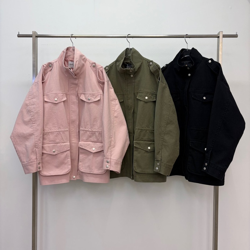 REVE CITE-L東大門實拍女士新款26春夏職業休閑夾克口袋REVE CITE-L夾克