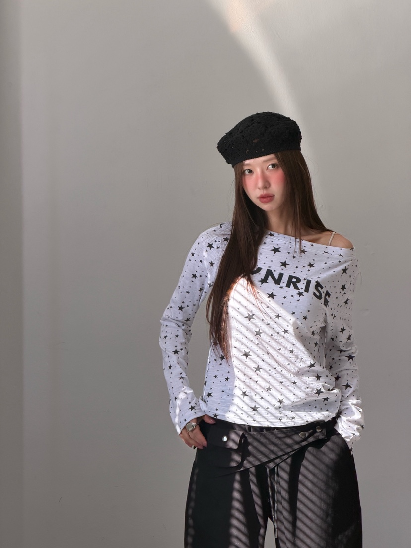 ZITTEN韓國代購女裝新款人氣真品26春夏休閑職業時尚長袖T恤ZITTEN長袖T恤