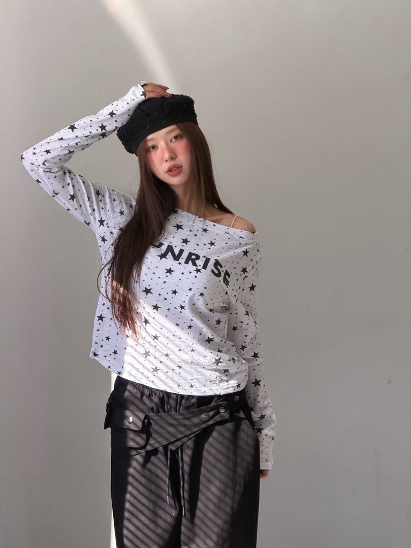 ZITTEN韓國代購女裝新款人氣真品26春夏休閑職業時尚長袖T恤ZITTEN長袖T恤