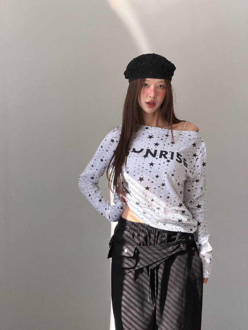 ZITTEN韓國代購女裝新款人氣真品26春夏休閑職業時尚長袖T恤ZITTEN長袖T恤